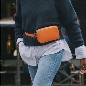Ela & Sasha Colab Exter 3.0 Orange Micro / Crossbody Belt Bag NWOT